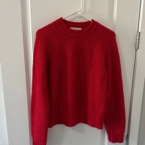 Sezane Otis  baby alpaca crewneck sweater